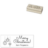 Kerstversiering Gezinsgroet Rubberstempel (Gestempeld)