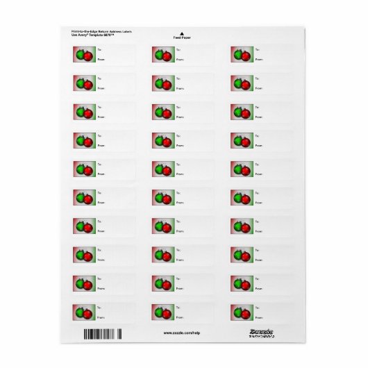 kerstversiering Gift Label Stickers (Full Sheet)