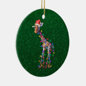 kerstversiering Giraffe Keramisch Ornament (Rechts)