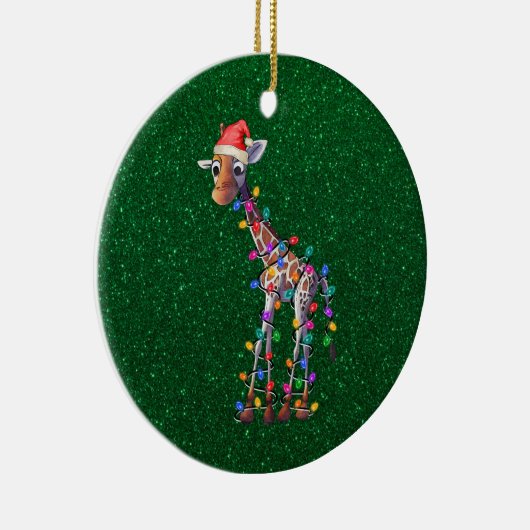 kerstversiering Giraffe Keramisch Ornament (Rechts)