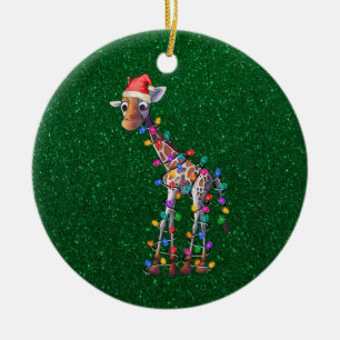 kerstversiering Giraffe Keramisch Ornament