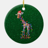 kerstversiering Giraffe Keramisch Ornament (Achterkant)