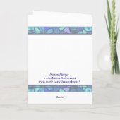 KERSTVERSIERING GLAS IN LOOD van SHARON SHARPE Feestdagen Kaart (Achterkant)