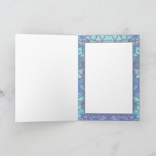 KERSTVERSIERING GLAS IN LOOD van SHARON SHARPE Feestdagen Kaart (Binnen)