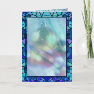 KERSTVERSIERING GLAS IN LOOD van SHARON SHARPE Feestdagen Kaart