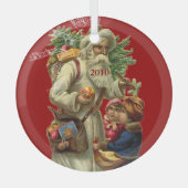 kerstversiering glas ornament (Voorkant)