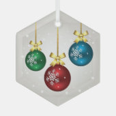 kerstversiering glas ornament (Voorkant)
