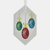 kerstversiering glas ornament (Voorkant Rechts)