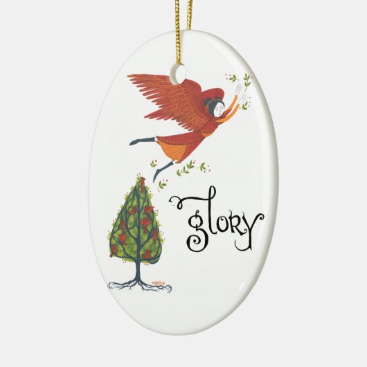 kerstversiering "Glory" Keramisch Ornament (Links)