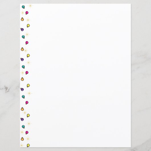 kerstversiering Gold Star Briefpapier (Voorkant)