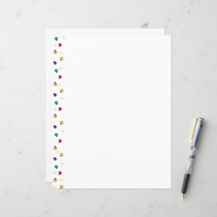 kerstversiering Gold Star Briefpapier