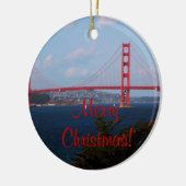Kerstversiering Golden Gate Bridge Keramisch Ornament (Links)