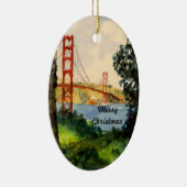 Kerstversiering Golden Gate Bridge Keramisch Ornament (Rechts)