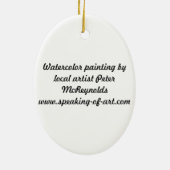 Kerstversiering Golden Gate Bridge Keramisch Ornament (Achterkant)