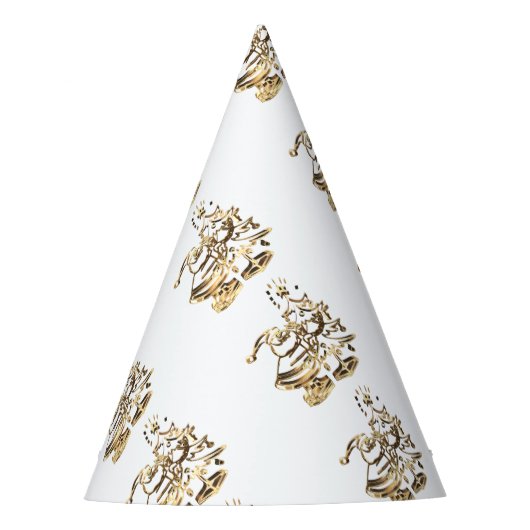 kerstversiering gouden legant feesthoedjes (Voorkant)