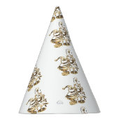 kerstversiering gouden legant feesthoedjes (Rechts)