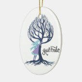 kerstversiering "Gratitude" Keramisch Ornament (Links)