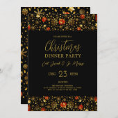 kerstversiering grens - Informeer de feestdag Kaart (Voorkant / Achterkant)