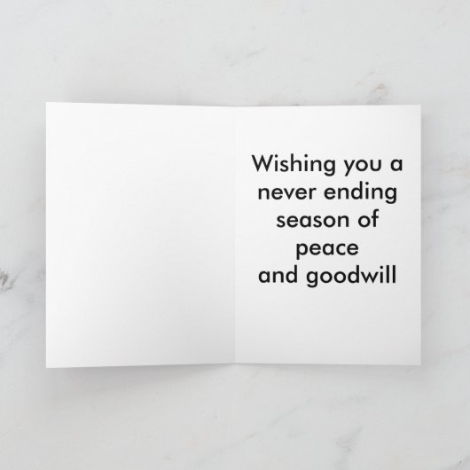 kerstversiering Grote lettertypekerstKaart Feestdagen Kaart (Binnen)