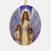 kerstversiering "Guardian Angel" Keramisch Ornament (Rechts)