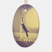 Kerstversiering "Gymnast" Keramisch Ornament (Links)