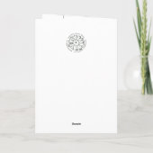 Kerstversiering Happy Holiday Greetings Kaart (Achterkant)