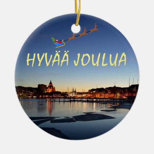 kerstversiering Helsinki Vacation Keramisch Ornament (Voorkant)