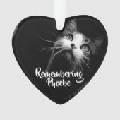 Kerstversiering Herdenking van je kat Ornament (voorkant)