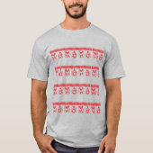 Kerstversiering HO HO HO (Rood) T-shirt (Voorkant)