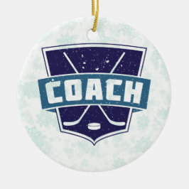 Kerstversiering, Hockey Coach Keramisch Ornament
