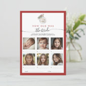 Kerstversiering Hoe oud was de bruid Kaart (Staand voorkant)