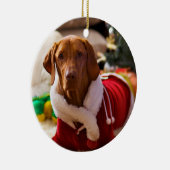 Kerstversiering (Holly) Keramisch Ornament (Rechts)