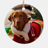 Kerstversiering (Holly) Keramisch Ornament (Achterkant)