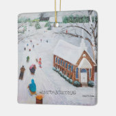 Kerstversiering Hometown Sledding 2024 Keramisch Ornament (Links)