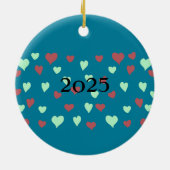 Kerstversiering I Love Chapel Hill Keramisch Ornament (Achterkant)