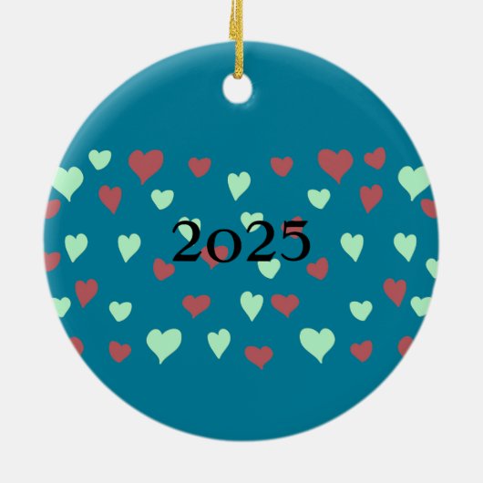 Kerstversiering I Love Chapel Hill Keramisch Ornament (Achterkant)