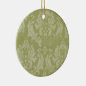  kerstversiering in Damask Keramisch Ornament (Rechts)