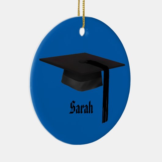 Kerstversiering in de Graduation Cap Keramisch Ornament (Rechts)
