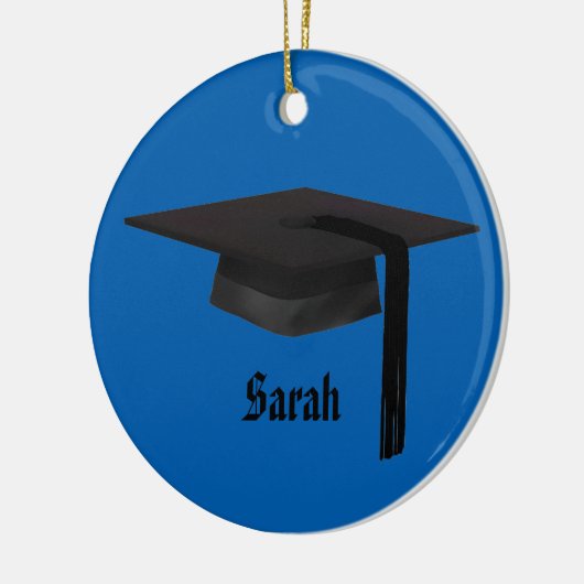 Kerstversiering in de Graduation Cap Keramisch Ornament (Links)