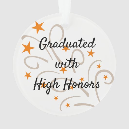 Kerstversiering in de Graduation Cap Ornament (achterkant)