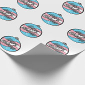 kerstversiering in de kleur van de vlag van Transg Cadeaupapier (Hoek)