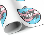 kerstversiering in de kleur van de vlag van Transg Cadeaupapier (Rol Hoek)