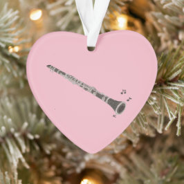 Kerstversiering in de vorm van een Clarinet Ornament