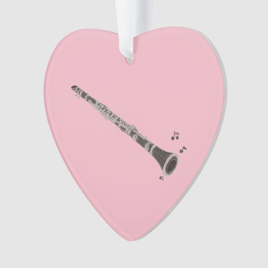 Kerstversiering in de vorm van een Clarinet Ornament (voorkant)