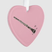 Kerstversiering in de vorm van een Clarinet Ornament (voorkant)