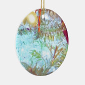 Kerstversiering in het licht keramisch ornament (Rechts)