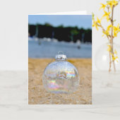 Kerstversiering in het zand kaart (Gele Bloem)