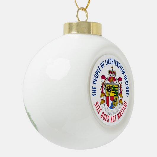 Kerstversiering in Liechtenstein Keramische Bal Ornament (Links)