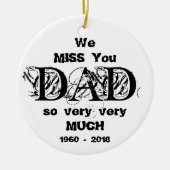 kerstversiering in liefhebbend geheugen op maat keramisch ornament (Voorkant)