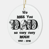 kerstversiering in liefhebbend geheugen op maat keramisch ornament (Links)